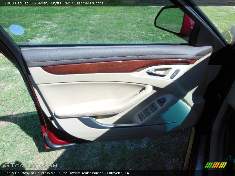 Crystal Red / Cashmere/Cocoa 2008 Cadillac CTS Sedan