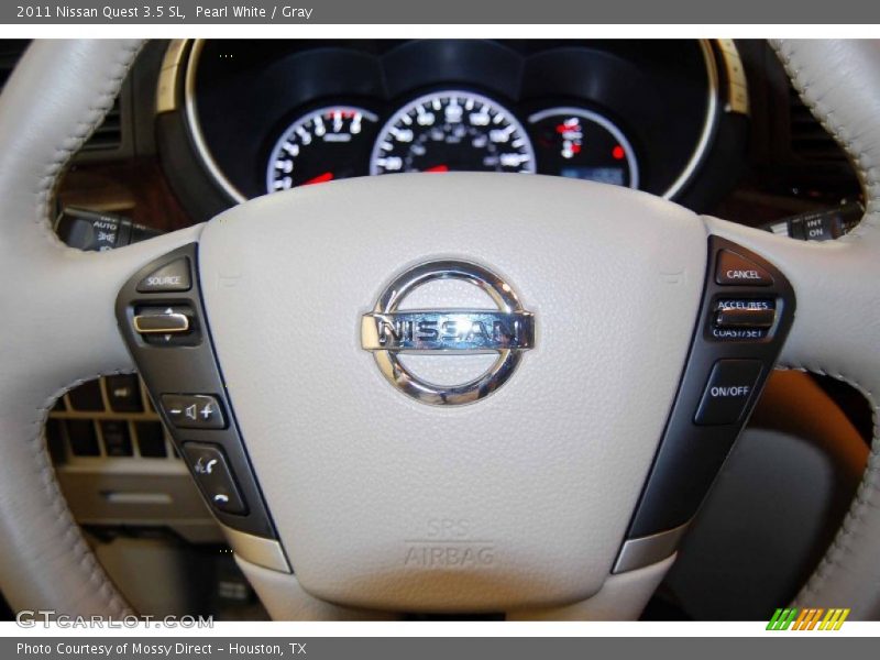 Pearl White / Gray 2011 Nissan Quest 3.5 SL