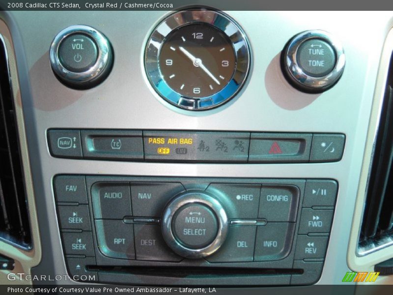 Crystal Red / Cashmere/Cocoa 2008 Cadillac CTS Sedan