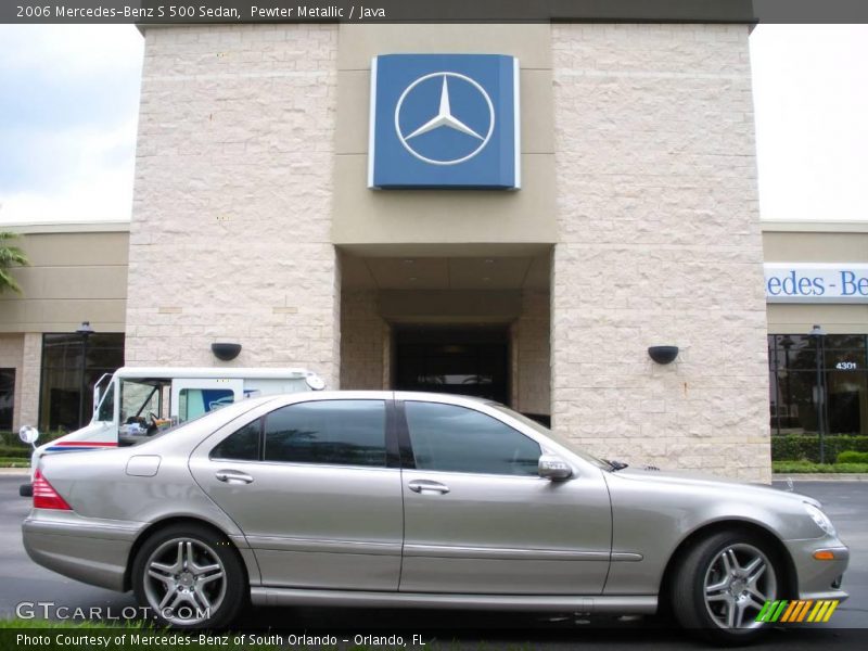 Pewter Metallic / Java 2006 Mercedes-Benz S 500 Sedan