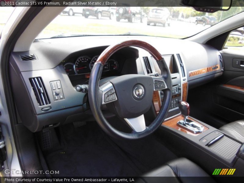 Radiant Silver Metallic / Ebony 2011 Cadillac STS V6 Premium