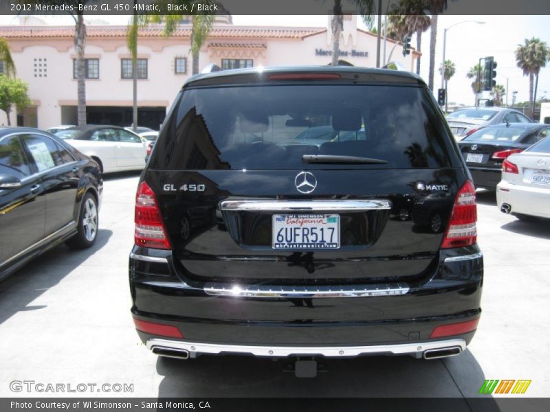 Black / Black 2012 Mercedes-Benz GL 450 4Matic