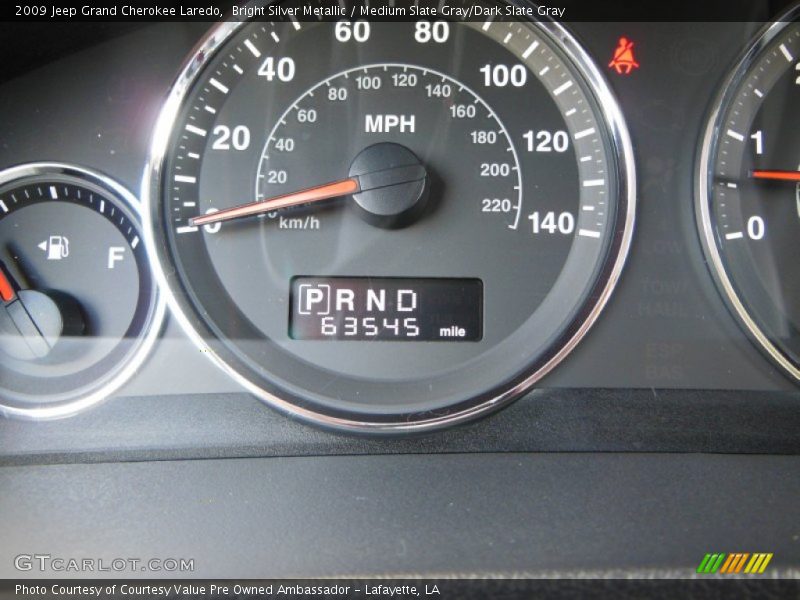 Bright Silver Metallic / Medium Slate Gray/Dark Slate Gray 2009 Jeep Grand Cherokee Laredo