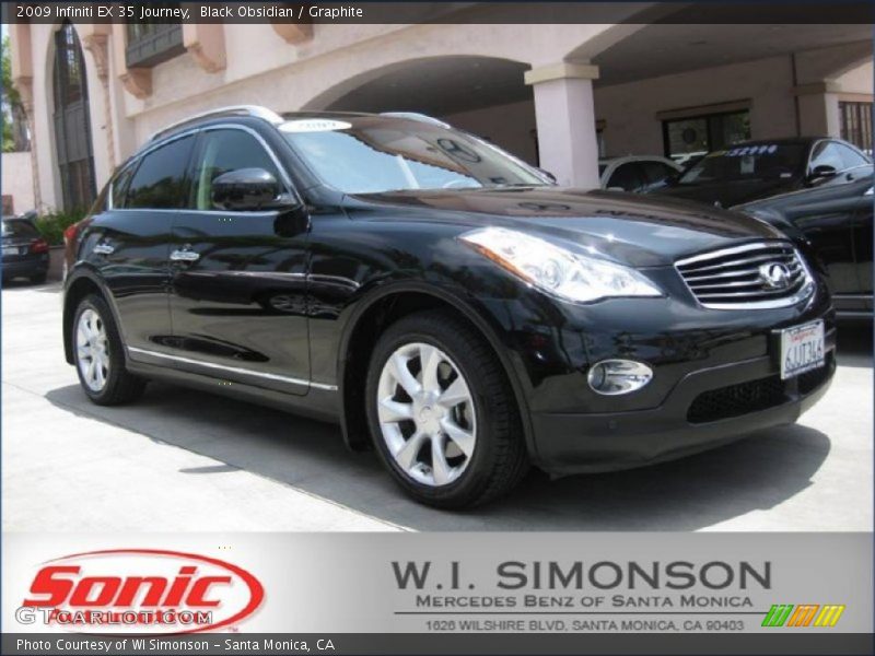 Black Obsidian / Graphite 2009 Infiniti EX 35 Journey