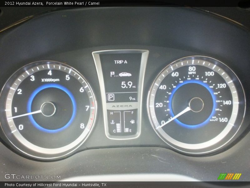 Porcelain White Pearl / Camel 2012 Hyundai Azera