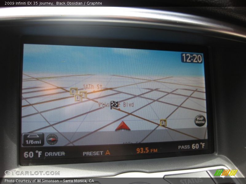 Black Obsidian / Graphite 2009 Infiniti EX 35 Journey