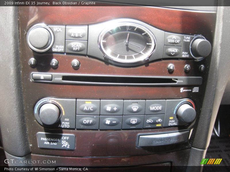 Black Obsidian / Graphite 2009 Infiniti EX 35 Journey