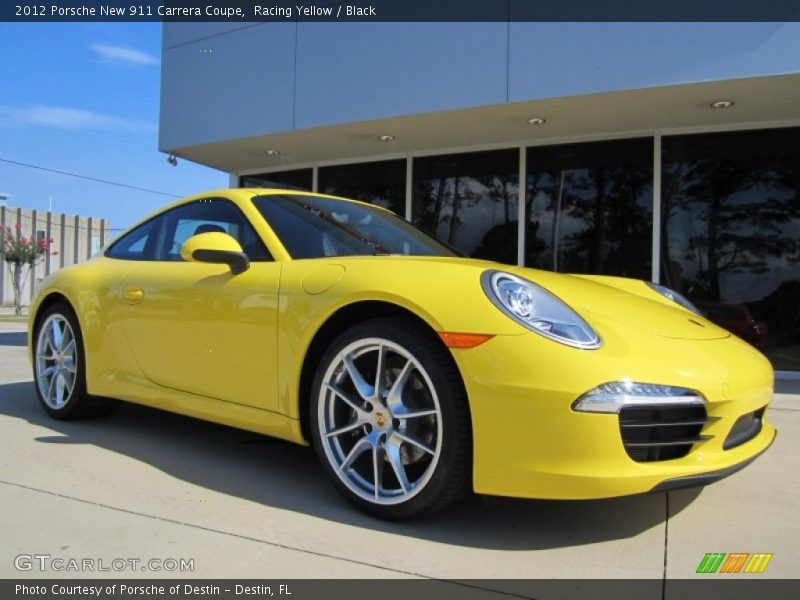 Front 3/4 View of 2012 New 911 Carrera Coupe