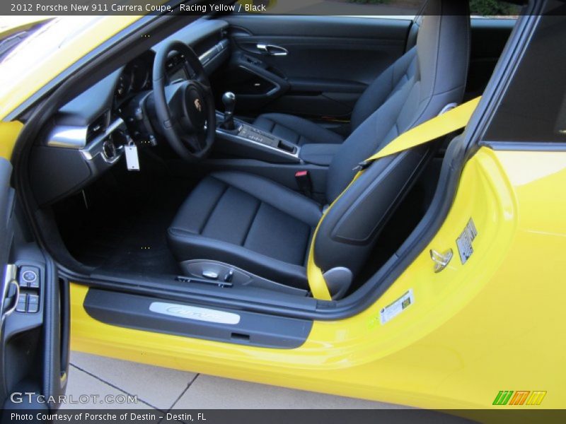  2012 New 911 Carrera Coupe Black Interior