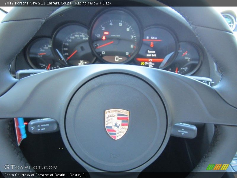 Racing Yellow / Black 2012 Porsche New 911 Carrera Coupe