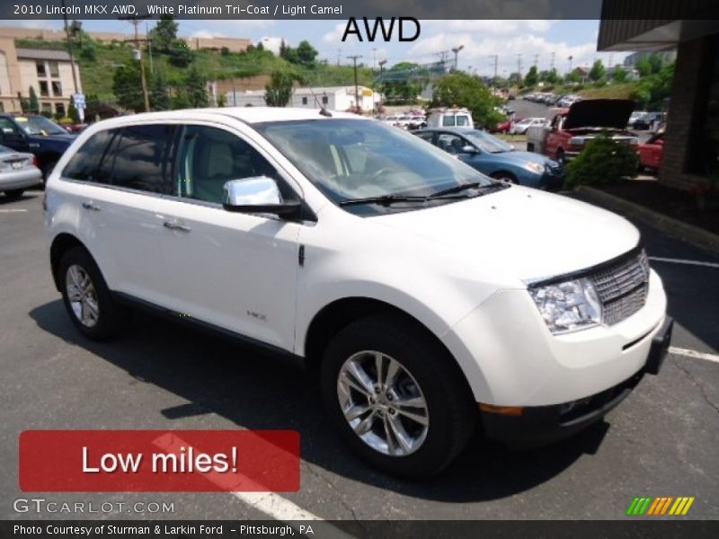 White Platinum Tri-Coat / Light Camel 2010 Lincoln MKX AWD