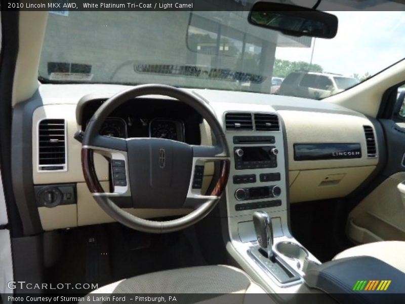 White Platinum Tri-Coat / Light Camel 2010 Lincoln MKX AWD