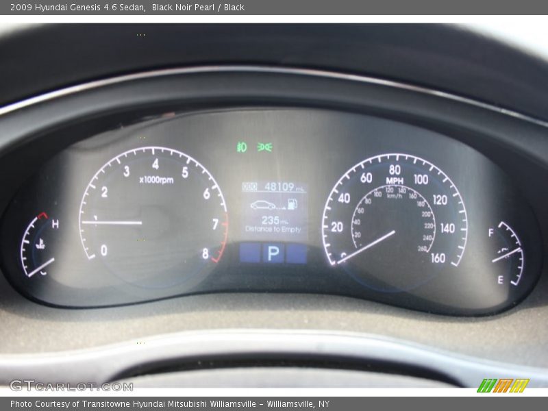 Black Noir Pearl / Black 2009 Hyundai Genesis 4.6 Sedan