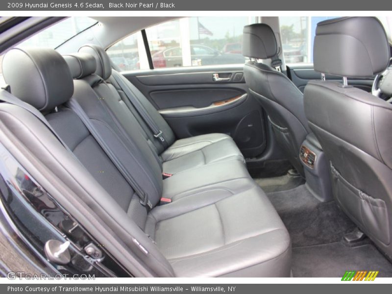 Black Noir Pearl / Black 2009 Hyundai Genesis 4.6 Sedan
