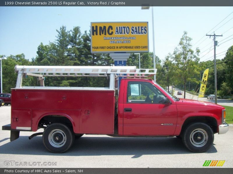 Victory Red / Graphite 1999 Chevrolet Silverado 2500 LS Regular Cab