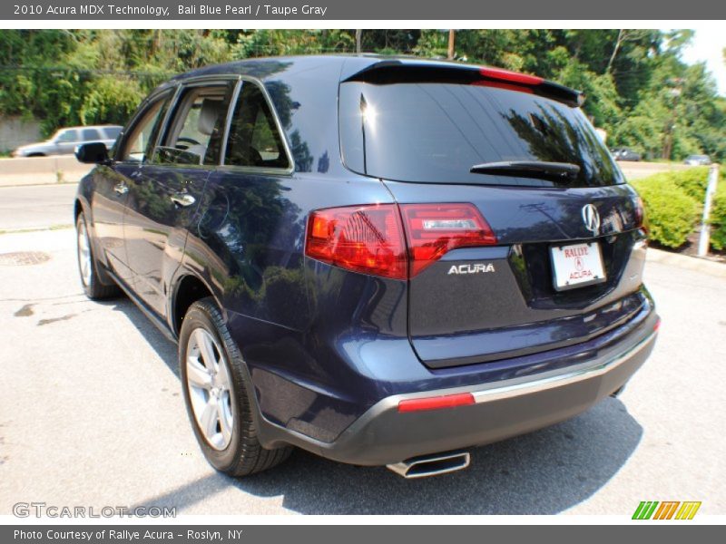 Bali Blue Pearl / Taupe Gray 2010 Acura MDX Technology