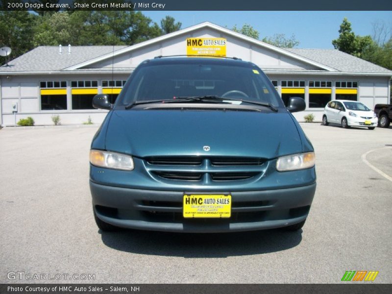 Shale Green Metallic / Mist Grey 2000 Dodge Caravan