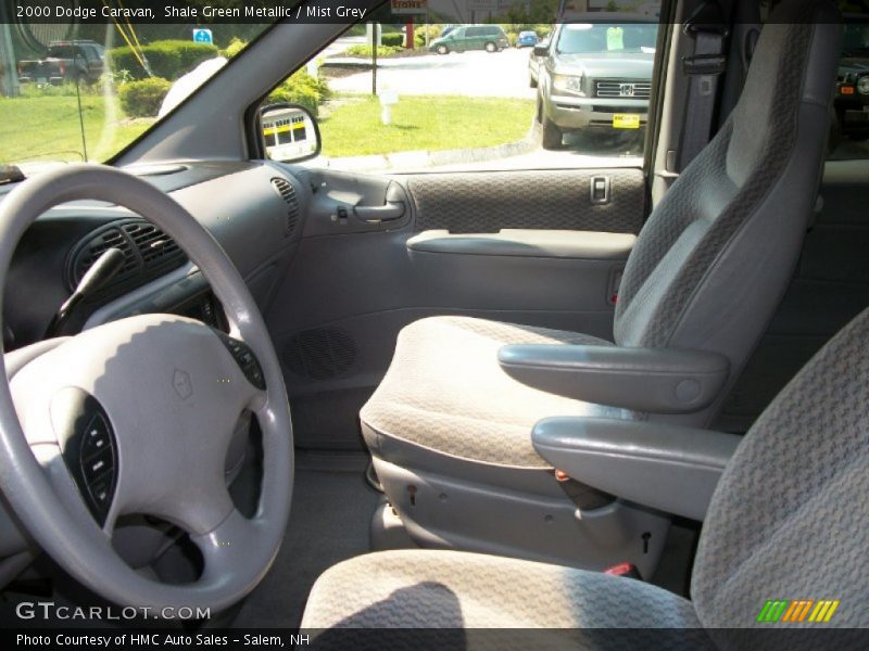 Shale Green Metallic / Mist Grey 2000 Dodge Caravan