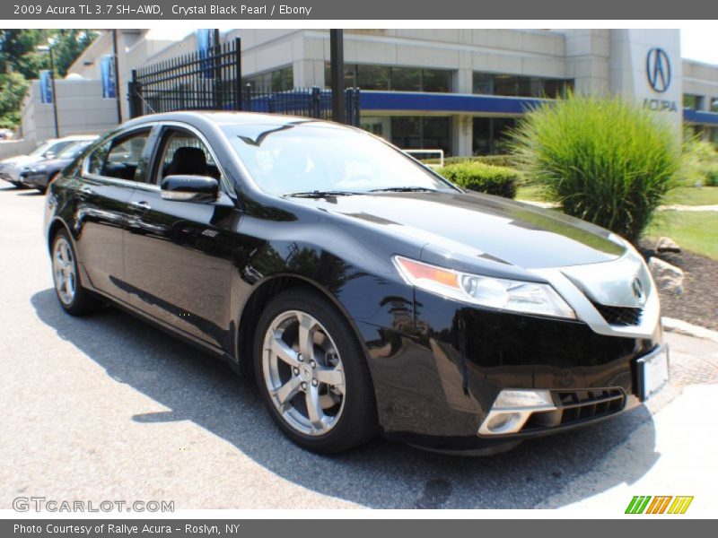 Crystal Black Pearl / Ebony 2009 Acura TL 3.7 SH-AWD