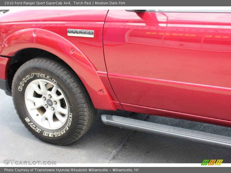 Torch Red / Medium Dark Flint 2010 Ford Ranger Sport SuperCab 4x4