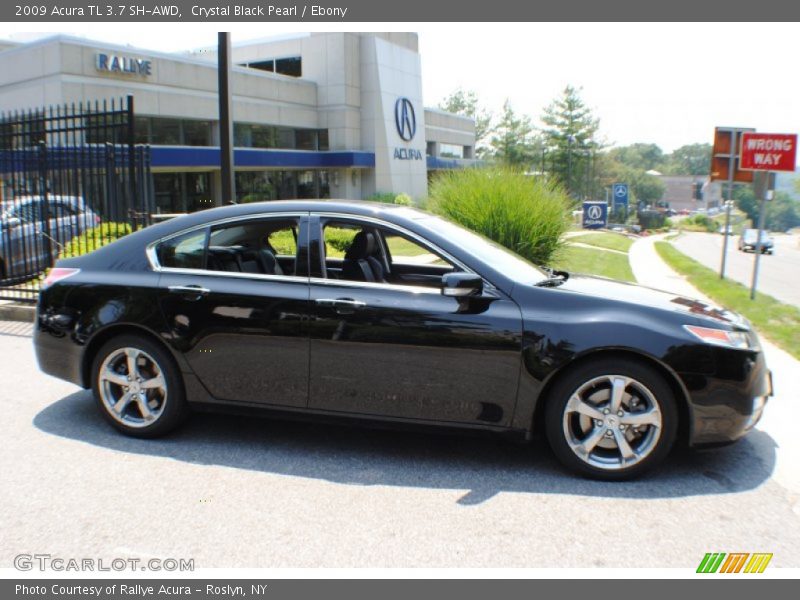 Crystal Black Pearl / Ebony 2009 Acura TL 3.7 SH-AWD