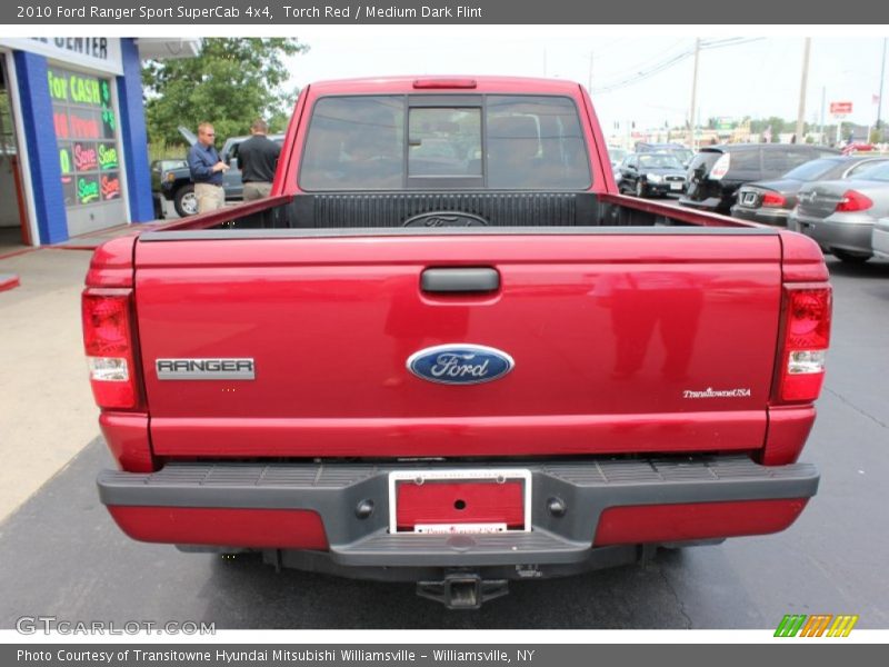 Torch Red / Medium Dark Flint 2010 Ford Ranger Sport SuperCab 4x4