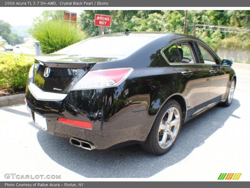 Crystal Black Pearl / Ebony 2009 Acura TL 3.7 SH-AWD