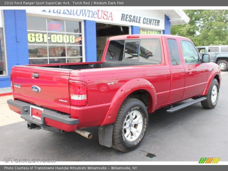 Torch Red / Medium Dark Flint 2010 Ford Ranger Sport SuperCab 4x4