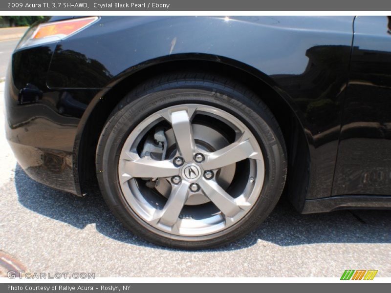 Crystal Black Pearl / Ebony 2009 Acura TL 3.7 SH-AWD