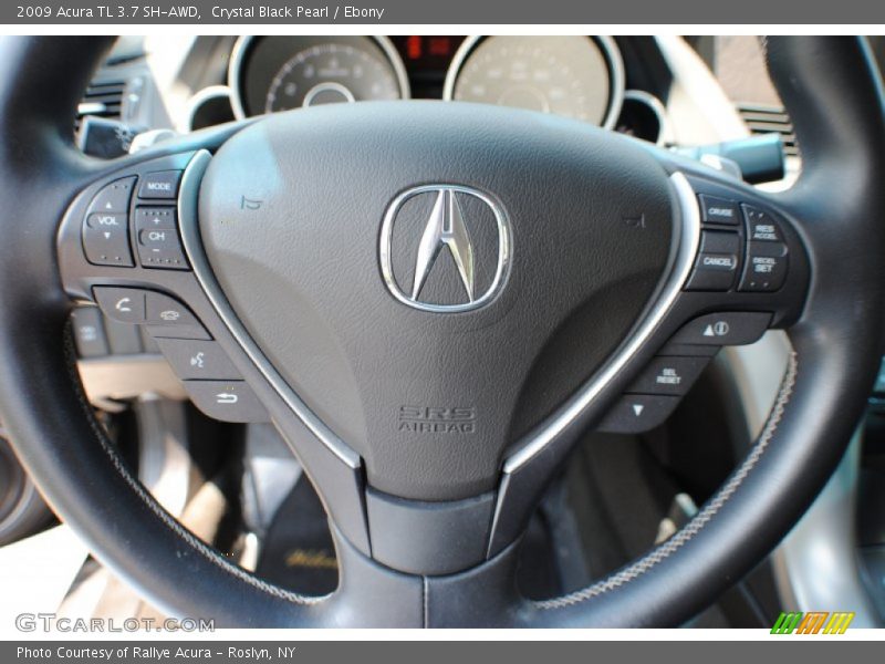 Crystal Black Pearl / Ebony 2009 Acura TL 3.7 SH-AWD