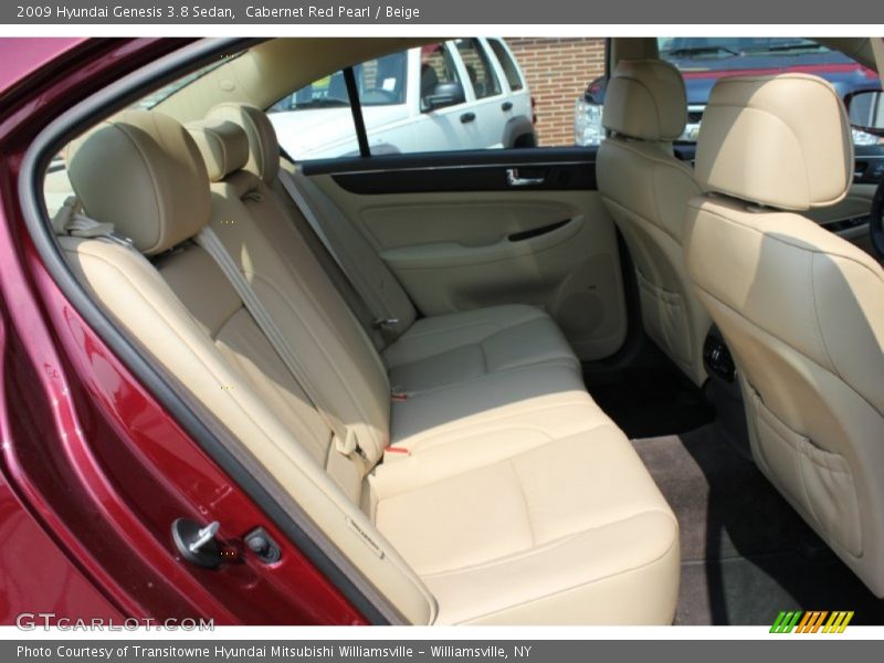 Cabernet Red Pearl / Beige 2009 Hyundai Genesis 3.8 Sedan