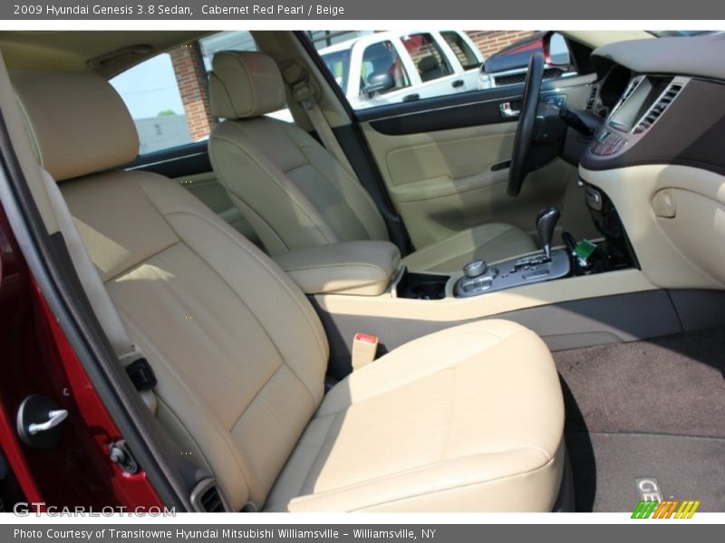 Cabernet Red Pearl / Beige 2009 Hyundai Genesis 3.8 Sedan