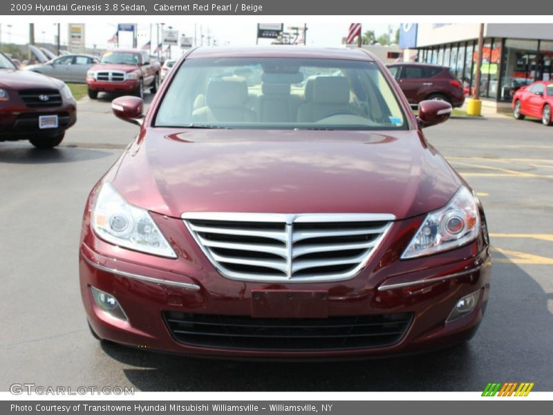 Cabernet Red Pearl / Beige 2009 Hyundai Genesis 3.8 Sedan
