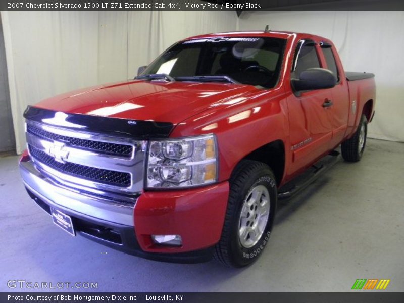 Victory Red / Ebony Black 2007 Chevrolet Silverado 1500 LT Z71 Extended Cab 4x4