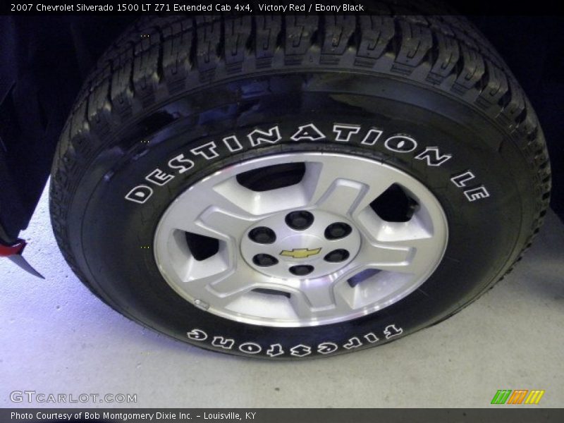 Victory Red / Ebony Black 2007 Chevrolet Silverado 1500 LT Z71 Extended Cab 4x4