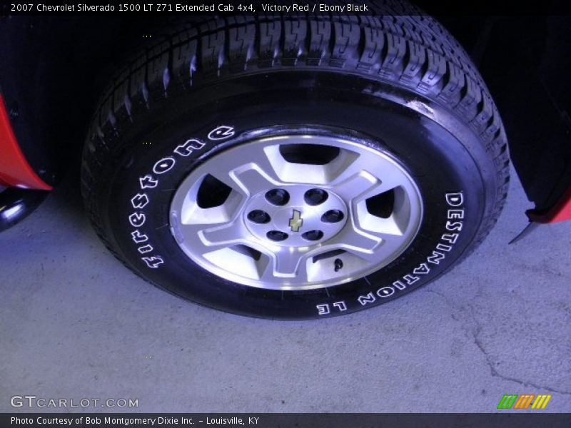 Victory Red / Ebony Black 2007 Chevrolet Silverado 1500 LT Z71 Extended Cab 4x4