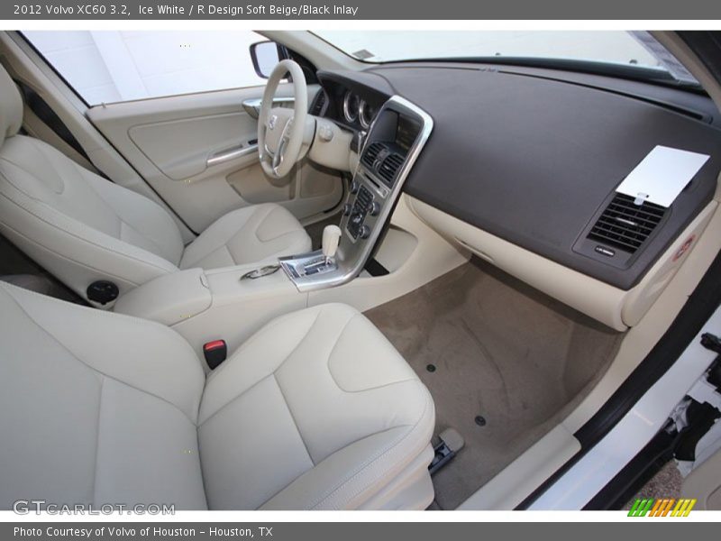 Ice White / R Design Soft Beige/Black Inlay 2012 Volvo XC60 3.2