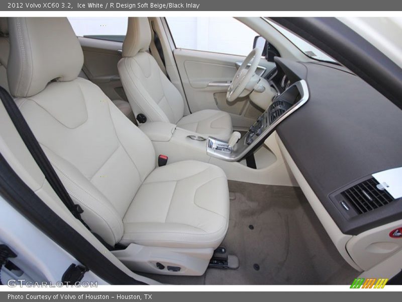 Ice White / R Design Soft Beige/Black Inlay 2012 Volvo XC60 3.2