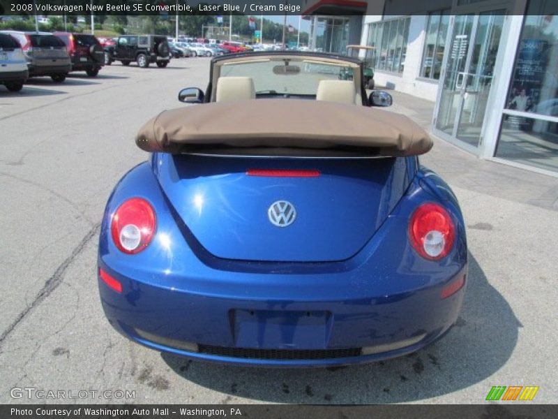 Laser Blue / Cream Beige 2008 Volkswagen New Beetle SE Convertible