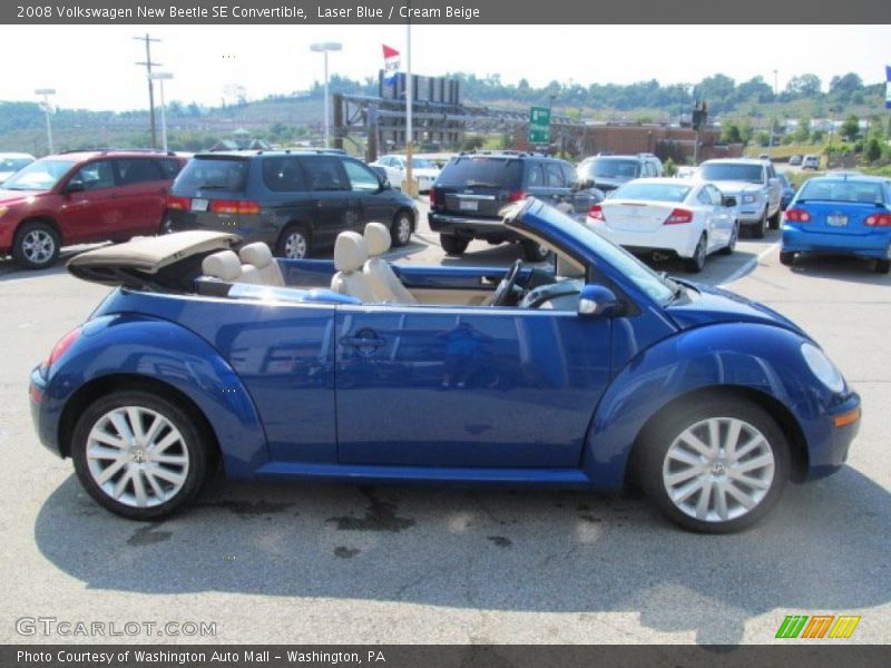 Laser Blue / Cream Beige 2008 Volkswagen New Beetle SE Convertible