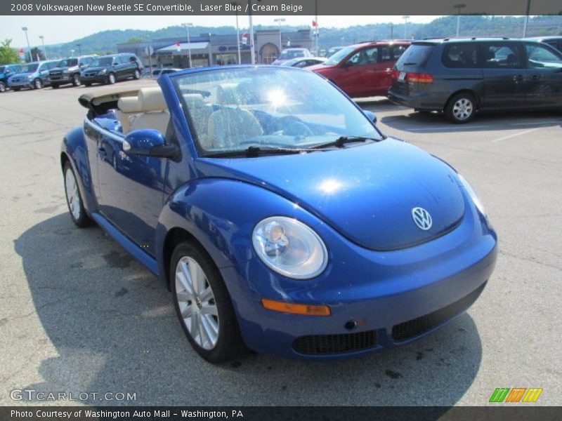 Laser Blue / Cream Beige 2008 Volkswagen New Beetle SE Convertible