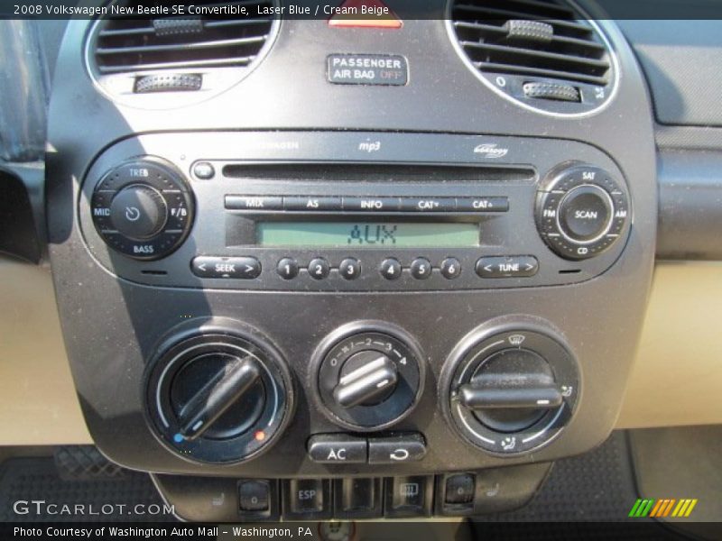 Laser Blue / Cream Beige 2008 Volkswagen New Beetle SE Convertible