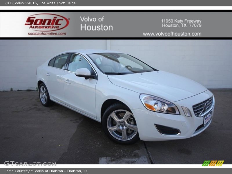 Ice White / Soft Beige 2012 Volvo S60 T5