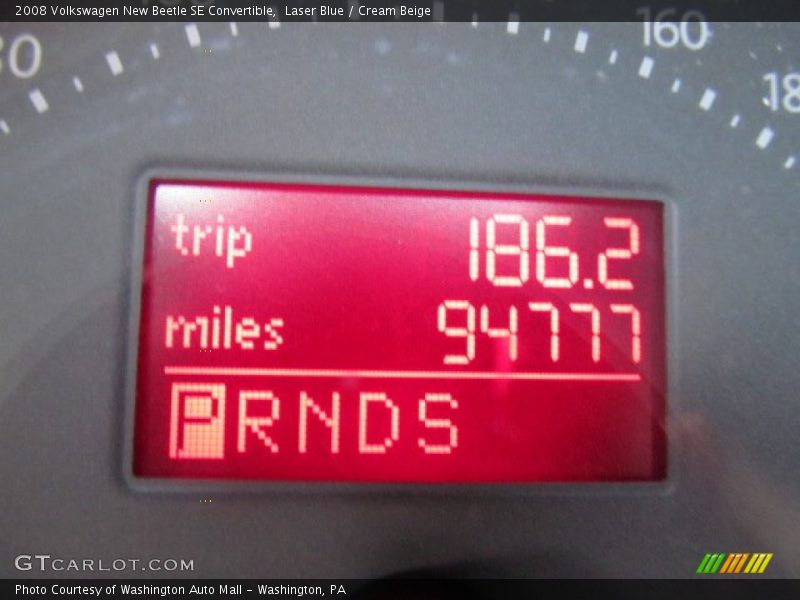 Laser Blue / Cream Beige 2008 Volkswagen New Beetle SE Convertible
