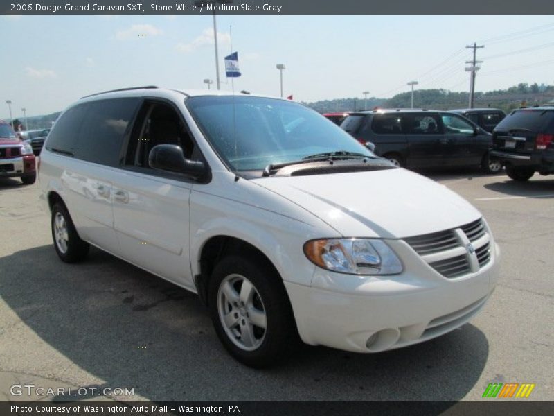 Stone White / Medium Slate Gray 2006 Dodge Grand Caravan SXT