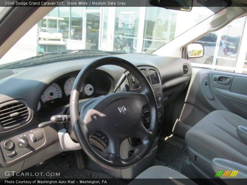 Stone White / Medium Slate Gray 2006 Dodge Grand Caravan SXT