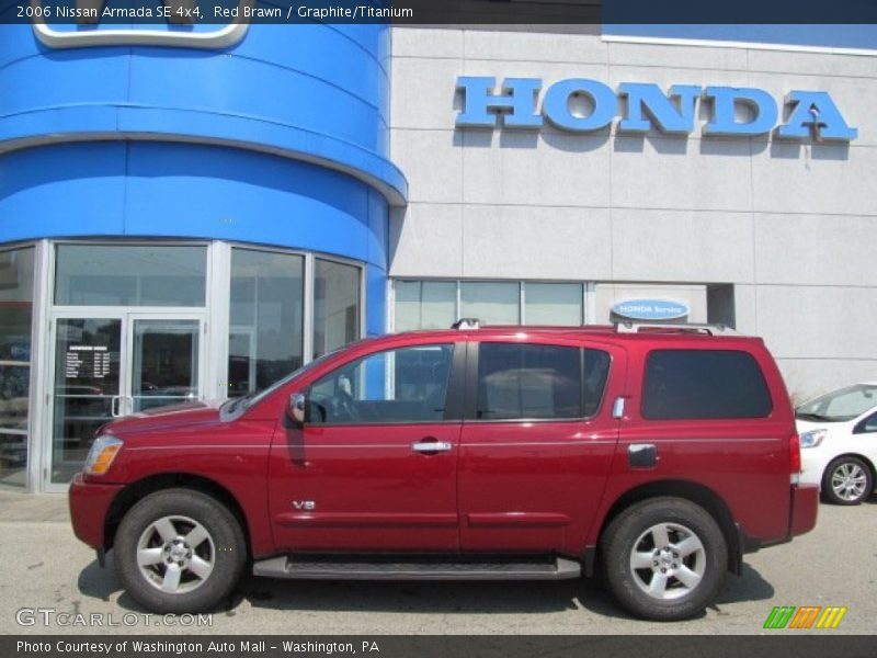 Red Brawn / Graphite/Titanium 2006 Nissan Armada SE 4x4