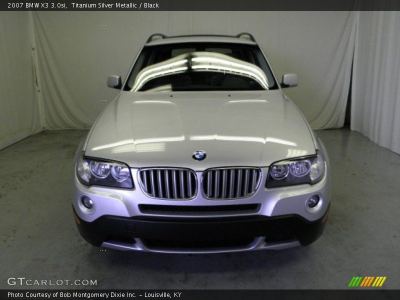 Titanium Silver Metallic / Black 2007 BMW X3 3.0si