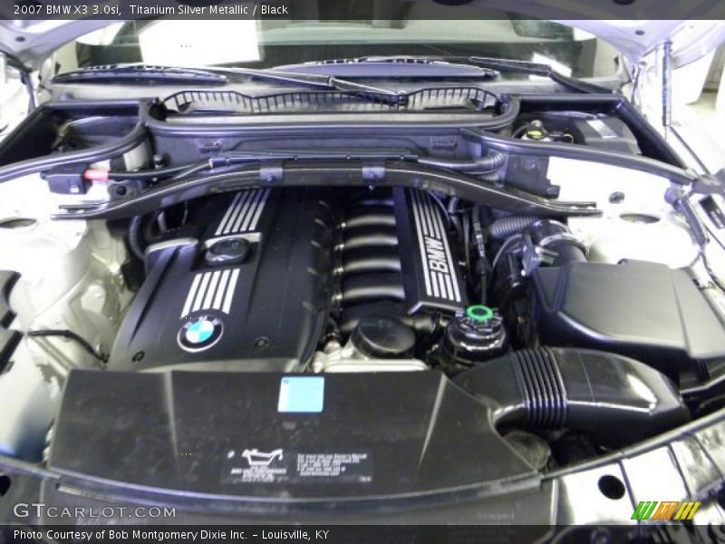 Titanium Silver Metallic / Black 2007 BMW X3 3.0si