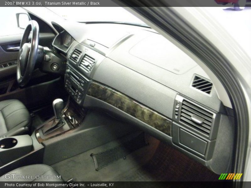 Titanium Silver Metallic / Black 2007 BMW X3 3.0si